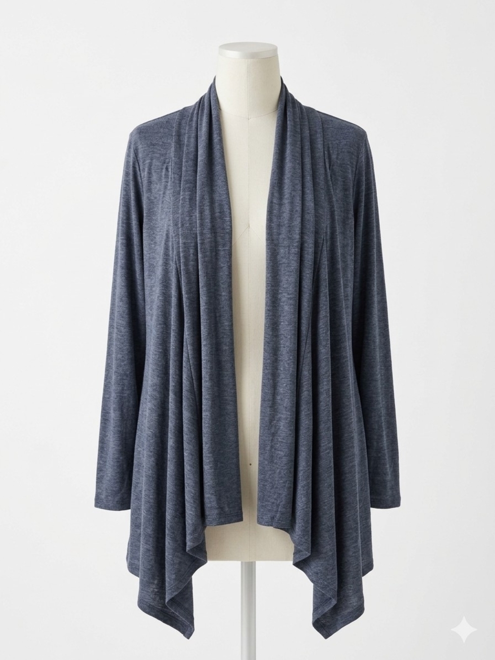 Max Studio Open-Front Draped Cardigan